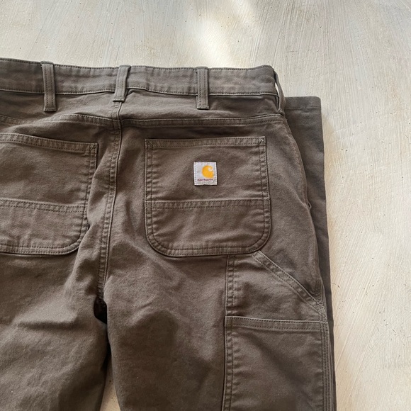 CARHARTT Women’s Rugged FLEX® Relaxed Fit Canvas Stretch Work Pants, Brown, 2 - Picture 3 of 8